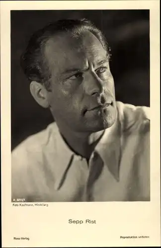 Ak Schauspieler Sepp Rist, Portrait, Ross Verlag A 3215 1