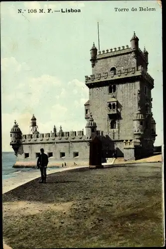 Ak Belém Lisboa Lissabon Portugal, Torre de Belem