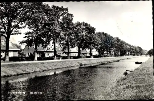 Ak Vierhuizen Groningen Niederlande, Hoofdweg