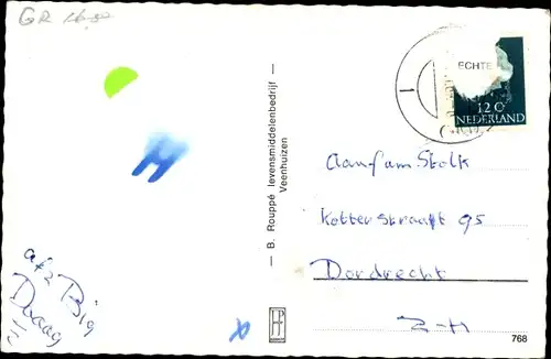 Ak Vierhuizen Groningen Niederlande, Hoofdweg