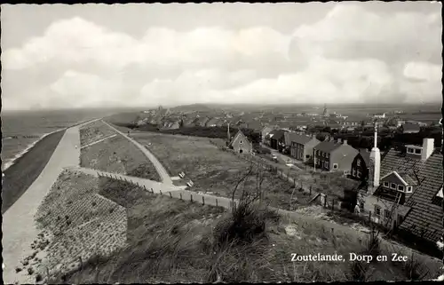 Ak Zoutelande Niederlande, Dorp en Zee