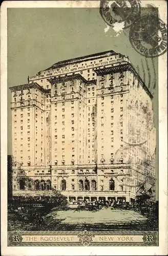 Ak New York City USA, The Roosevelt, Madison Avenue