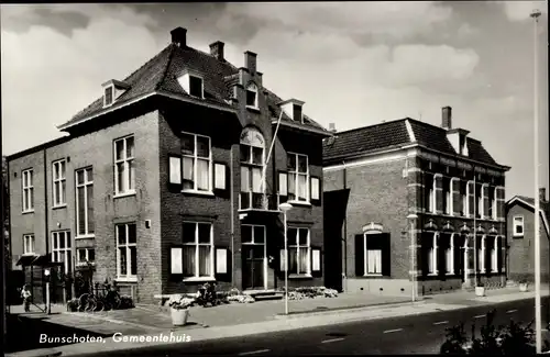 Ak Bunschoten Utrecht Niederlande, Gemeentehuis