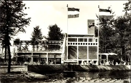Ak Rhenen Utrecht, Ouwehands Bad-Restaurant met Dakterras