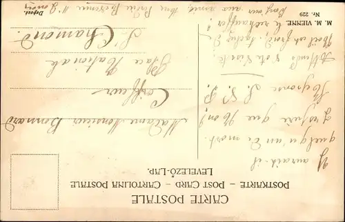 Künstler Ak Wichera, Portrait einer Frau  mit Schleier, Stechpalmenzweige