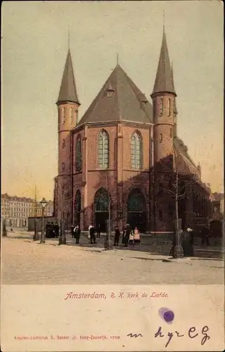 Ak Amsterdam Nordholland Niederlande, R. K. kerk de Liefde