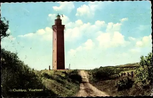 Ak Ouddorp Südholland, Vuurtoren