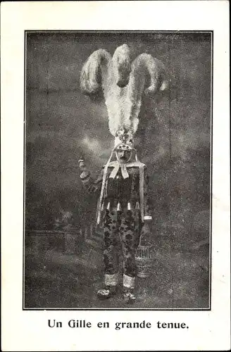 Ak Un Gille en grande tenue, Karneval in Belgien