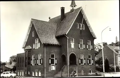 Ak Horn Limburg Niederlande, Gemeentehuis