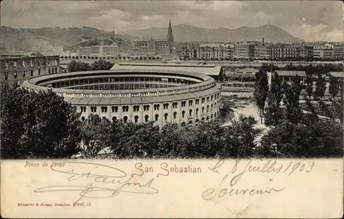 Ak Donostia San Sebastian Baskenland, Plaza de Toros