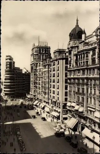 Ak Madrid Spanien, Gran Via