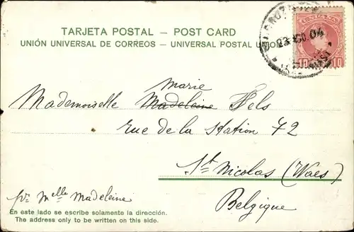 Ak Santa Cruz Argentinien, Mole, Muelle, Partie am Hafen