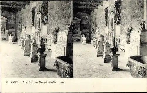 Stereo Ak Pisa Toscana, Interieur du Campo Santo