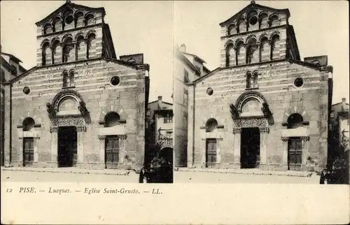 Stereo Ak Lucca Toscana, Eglise Saint Grusto