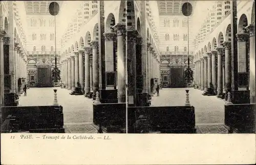 Stereo Ak Pisa Toscana, Transept de la Cathedrale