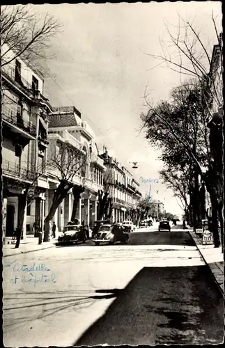 Ak Setif Algerien, Avenue Georges Clemenceau