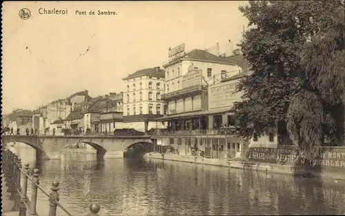 Ak Charleroi Wallonien Hennegau, Pont de Sambre