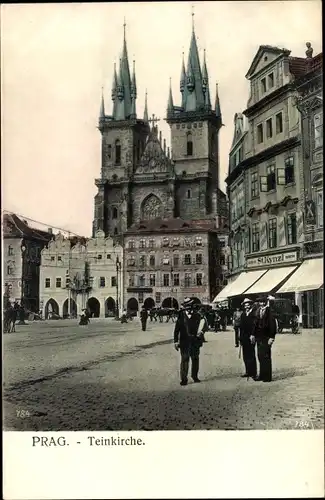 Ak Praha Prag Tschechien, Teinkirche