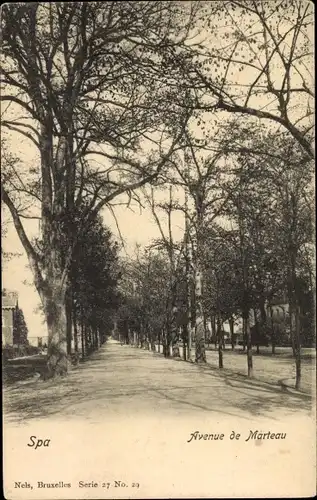 Ak Spa Wallonien Lüttich, Avenue de Marteau