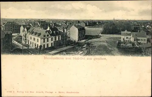 Ak Mundenheim Ludwigshafen am Rhein, Blick auf den Ort