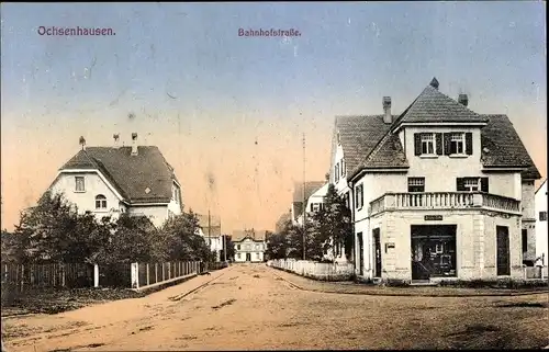 Ak Ochsenhausen in Baden Württemberg, Bahnhofstraße