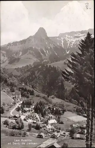 Ak Les Avants Montreux Kanton Waadt, Dent de Jaman