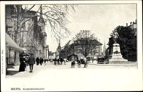 Ak Bern Stadt Schweiz, Bubenbergplatz