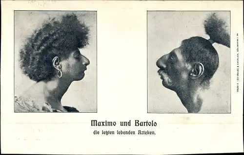 Ak Maximo und Bartolo, die letzten lebenden Azteken