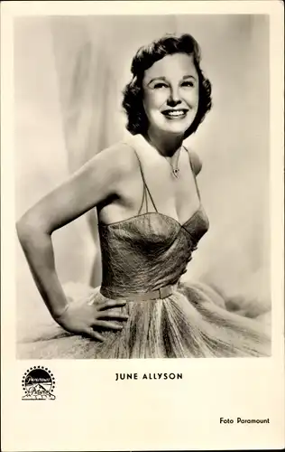 Ak Schauspielerin June Allyson, Portrait, In geheimer Kommandosache, Paramount Pictures