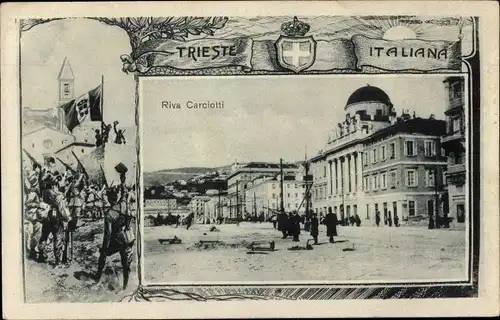 Ak Triest Trieste Friuli Venezia Giulia, Riva Carciotti