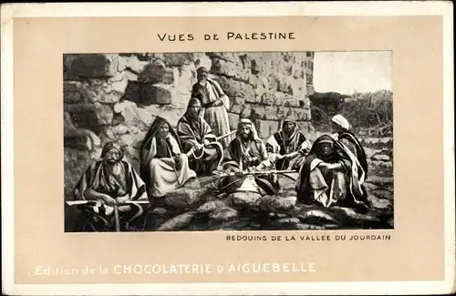 Ak Vues de Palestine, Bedouins de la Vallée du Jourdain, Chocolaterie d'Aiguebelle