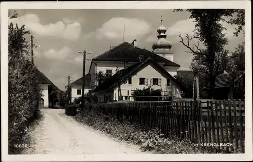Ak Krenglbach Oberösterreich, Dorfpartie mit Kirche