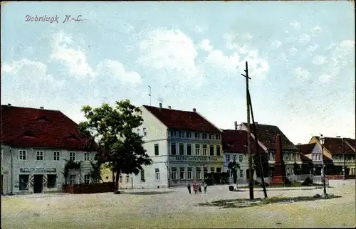 Ak Dobrilugk Doberlug Kirchhain in Brandenburg, Stadtplatz