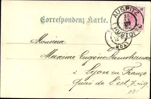 Ak Hustopeče Auspitz Südmähren, Kirche, Blick auf den Ort