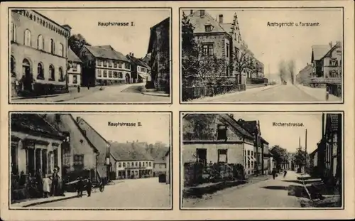 Ak Waldmohr in der Pfalz, Amtsgericht, Forstamt, Hauptstraße, Höcherstraße