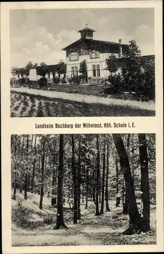 Ak Wilhelmstadt Magdeburg an der Elbe, Landheim Buchberg der Wilhelmstädter Höh. Schule i. E.