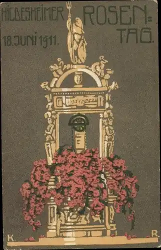 Ak Hildesheim in Niedersachsen, Hildesheimer Rosentag 1911