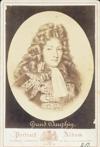 Kabinett Foto Grand Dauphin, fils de Louis XIV, Portrait Album Charles Jacotin, Paris
