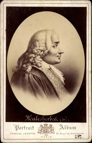 Kabinett Foto Chrétien-Guillaume de Lamoignon de Malesherbes, Defenseur de Louis XVI