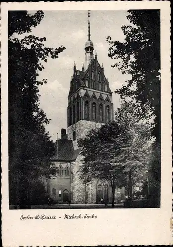 Ak Berlin Weißensee, Mirbach-Kirche