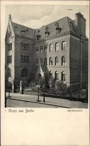 Ak Berlin Schöneberg, Amalienhaus, Motzstraße