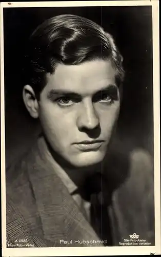 Ak Schauspieler Paul Hubschmid, Portrait