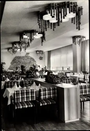 Ak Oberwiesenthal im Erzgebirge, FDGB Erholungsheim am Fichtelberg, Restaurant