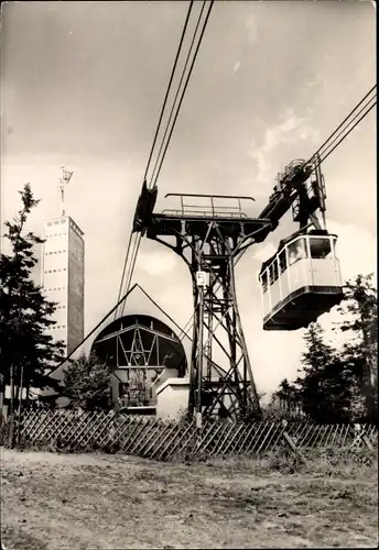 Ak Oberwiesenthal im Erzgebirge, Fichtelberg, Schwebebahn