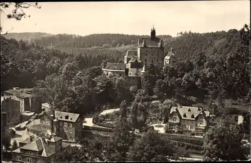 Ak Kriebstein in Sachsen, Burg Kriebstein, Ortsansicht