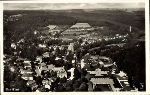 Ak Bad Elster im Vogtland, Fliegeraufnahme, Klinke Nr. 11477