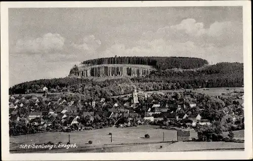 Ak Scheibenberg im Erzgebirge Sachsen, Panorama