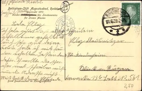 Ak Liegau Augustusbad Radeberg, Bethlehem-Stift, Kindererholungsheim