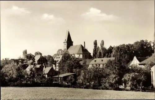 Ak Oberlungwitz in Sachsen, Blick zum Ort, Kirche