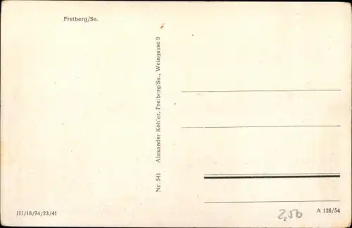 Ak Freiberg in Sachsen, Stadt- u. Bezirkskrankenhaus